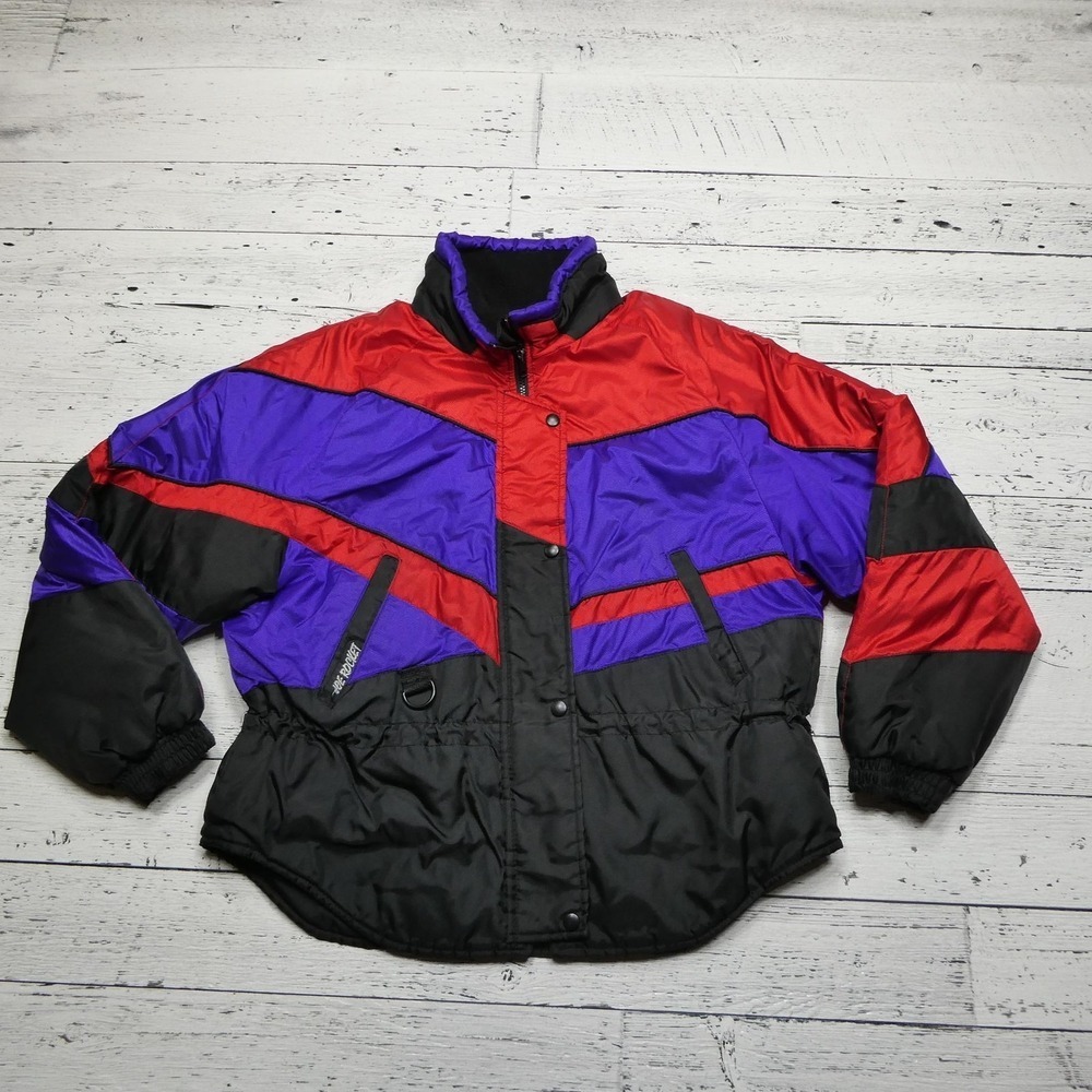Vintage Joe Rocket Jacket Womens Medium Atomic Sportgear Nylon Motorcycle 90s